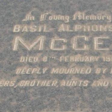 McGEE Basil Alphonsus -1969