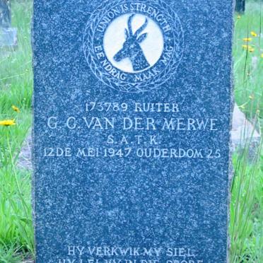 MERWE G.G., van der -1947