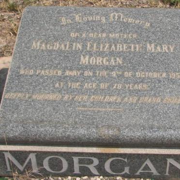 MORGAN Magdalin Elizabeth Mary -1953
