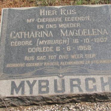 MYBURGH Catharina Magdalena nee MYBURGH 1907-1958
