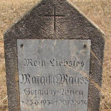 MAASS Margitta 1934-1954