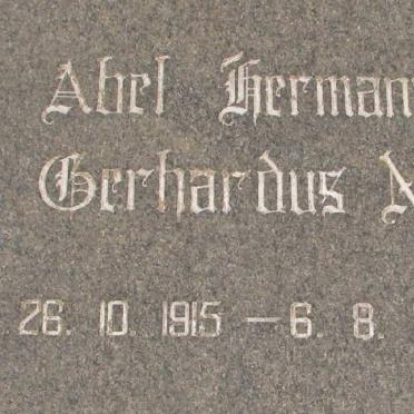 NELL Abel Hermanus Gerhardus 1915-1965