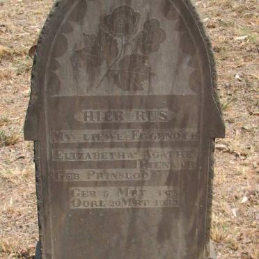PIENAAR Elizabetha Agathe nee PRINSLOO 1878-1939