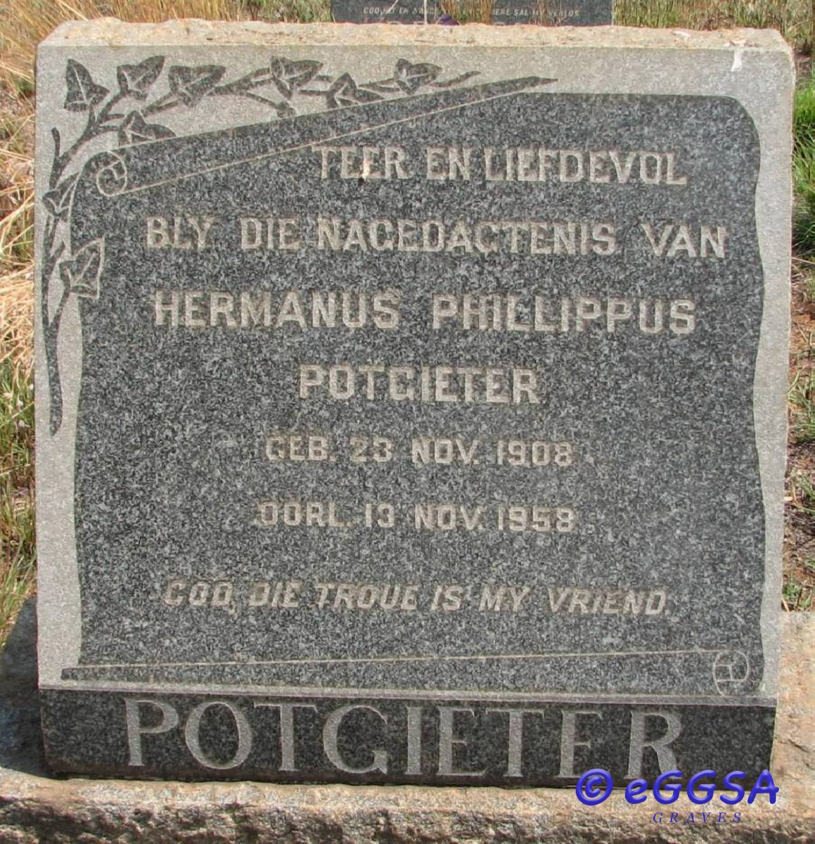 POTGIETER Hermanus Phillippus 1908-1958