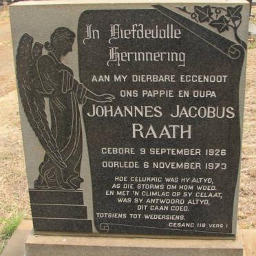RAATH Johannes Jacobus 1926-1973