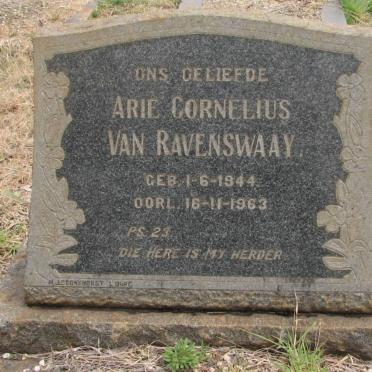 RAVENSWAAY Arie Cornelius, van 1944-1963