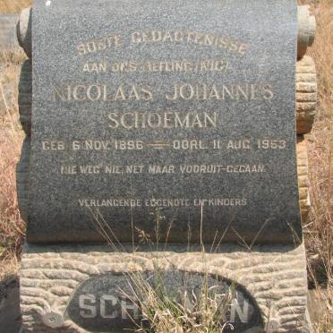 SCHOEMAN Nicolaas Johannes 1896-1953