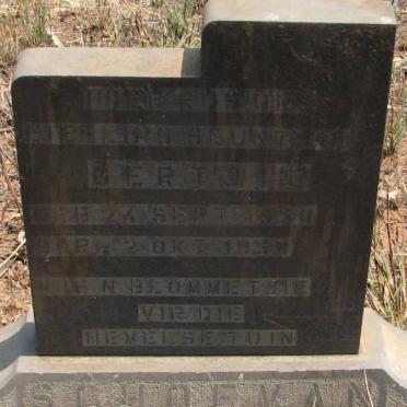 SCHOEMAN Gertjie  1954-1954