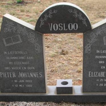 VOSLOO Pieter Johannes 1903-1982 &amp; Elizabeth Maria 1909-1985