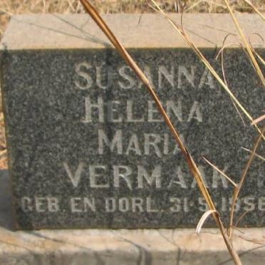 VERMAAK Susanna Helena Maria 1956-1956