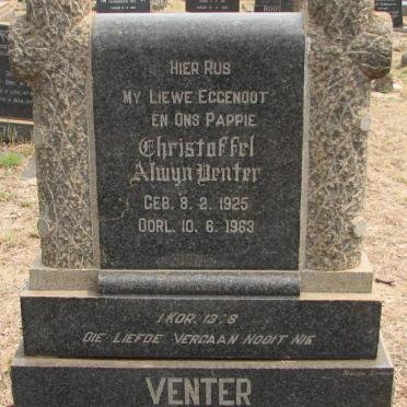 VENTER Christoffel Alwyn 1925-1963