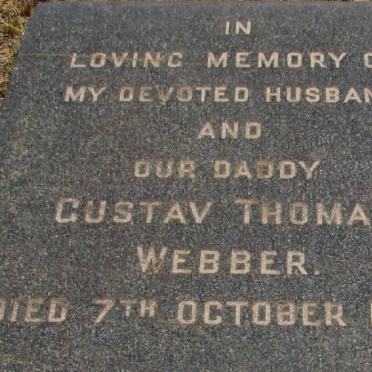 WEBBER Gustav Thomas -1943