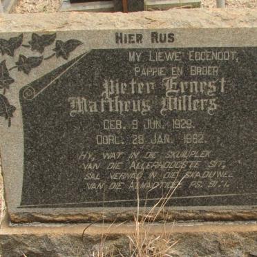 WILLERS Pieter Ernest Mattheus 1929-1962