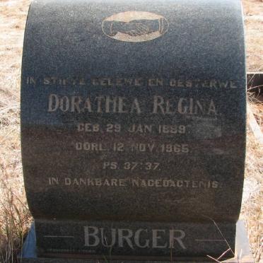 BURGER Dorathea Regina 1889-1965