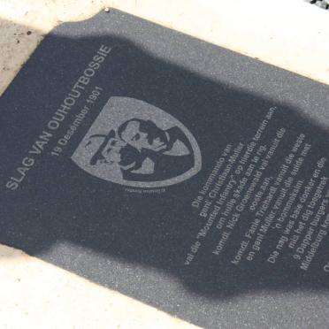 06. Plaque with the history on &quot;The Battle of Ouhoutbossie&quot;