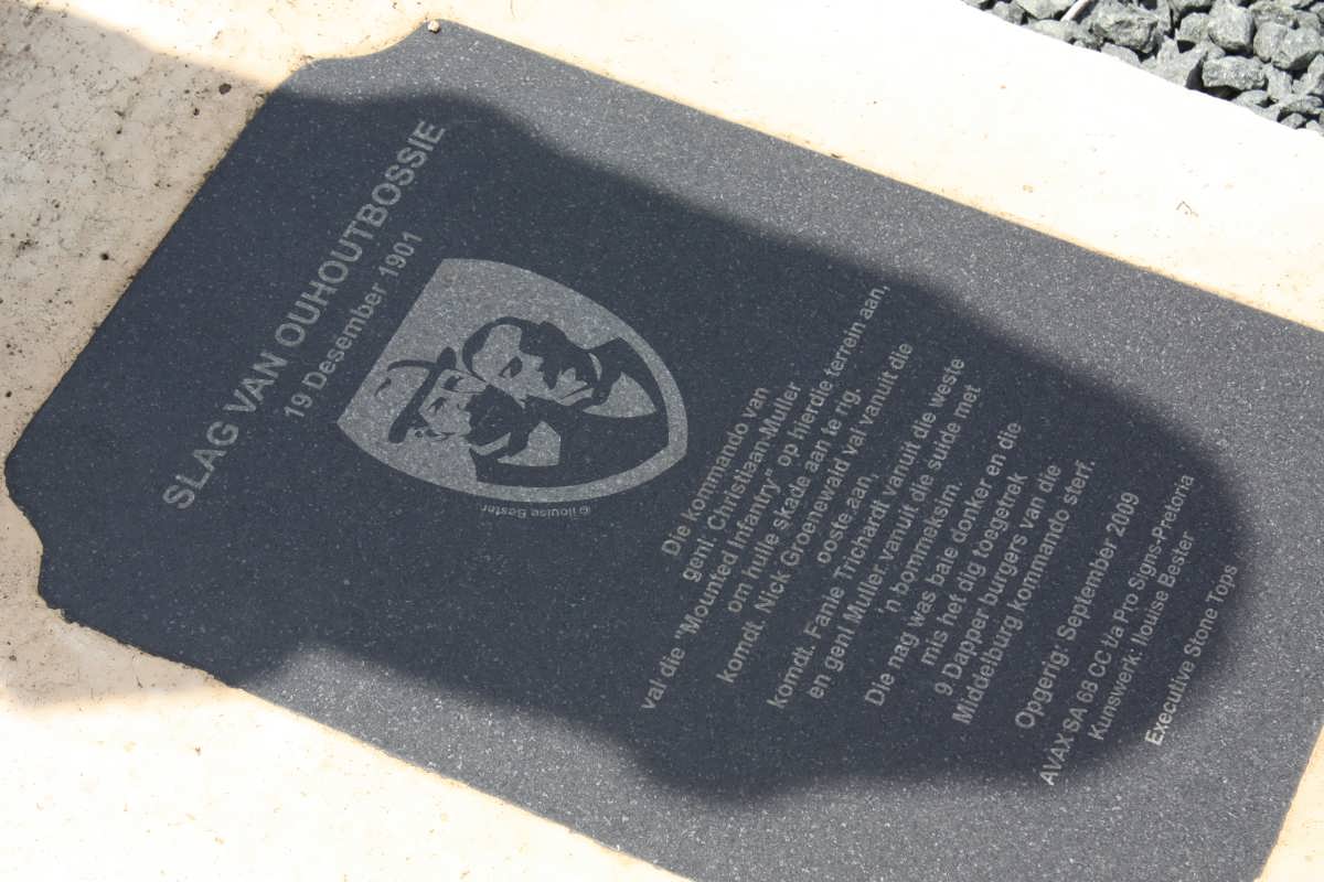 06. Plaque with the history on &quot;The Battle of Ouhoutbossie&quot;