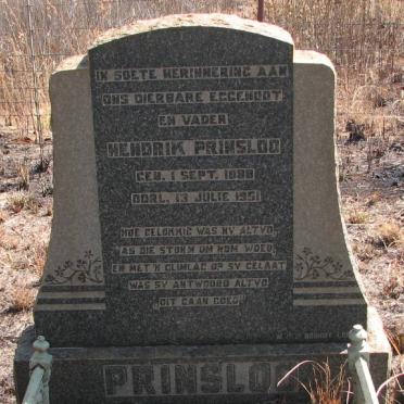 PRINSLOO Hendrik 1888-1951