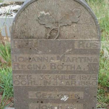 BOTHA Johanna Martina Regina 1875-1880