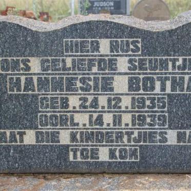 BOTHA Hannesie 1935-1939