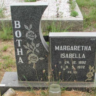 BOTHA Margaretha Isabella 1892-1972