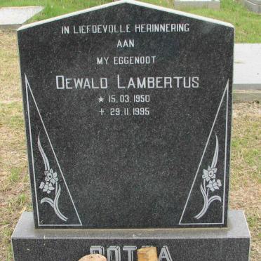 BOTHA Dewald Lambertus 1950-1995