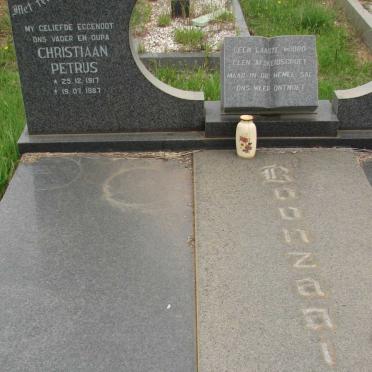 BOONZAAIER Christiaan Petrus 1917-1987 &amp; Anna Christina M. nee DU PLOOY 1924- 