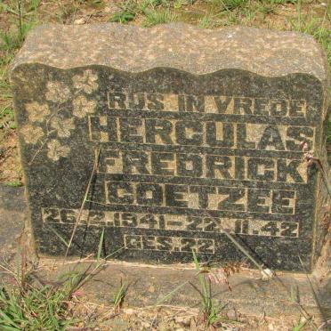 COETZEE Herculas Fredrick 1941-1942