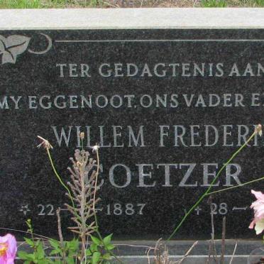 COETZER Willem Frederik 1887-1981