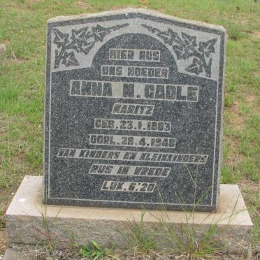 CADLE Anna M. nee MARITZ 1863-1948