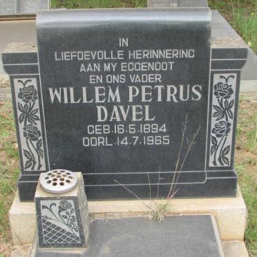 DAVEL Willem Petrus 1894-1965 