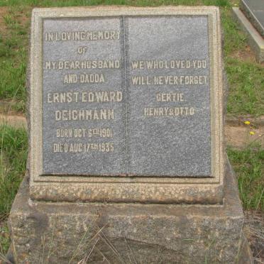 DEICHMANN Ernst Edward 1901-1935