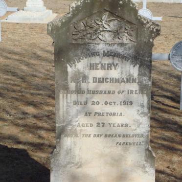 DEICHMANN Henry K.H. -1919