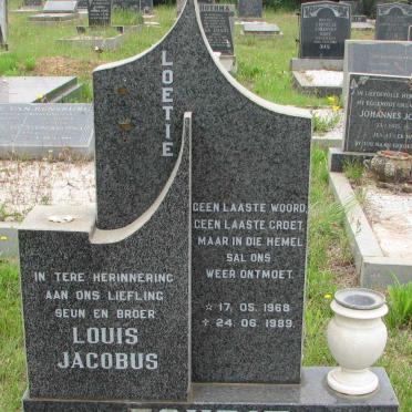 FOURIE Louis Jacobus 1968-1989