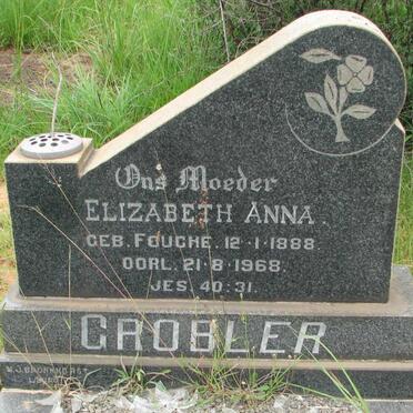 GROBLER Elizabeth Anna nee FOUCHE 1888-1968