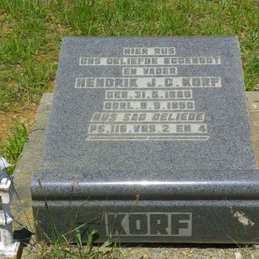 KORF Hendrik J.G. 1880-1950