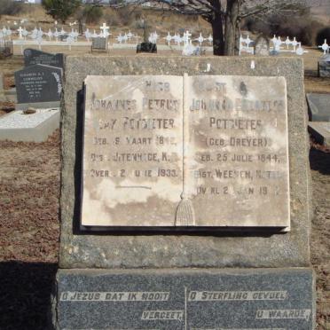 POTGIETER Johannes Petrus Izak 1842-1933 &amp; Johanna Elizabeth DREYER 1844-1942