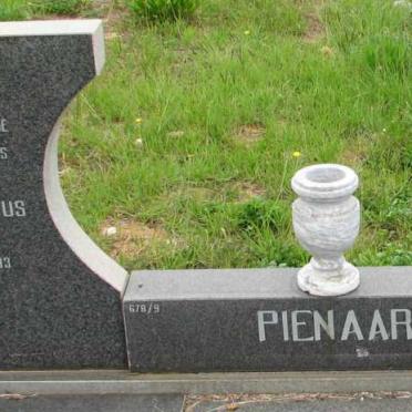 PIENAAR Barend Jacobus 1928-1993 &amp; Catharina Susanna 1930-