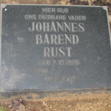 RUST Johannes Barend 1906-