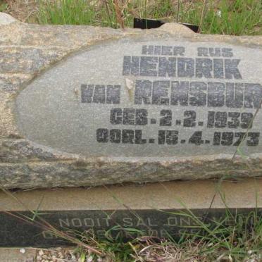 RENSBURG Hendrik, van 1939-1973