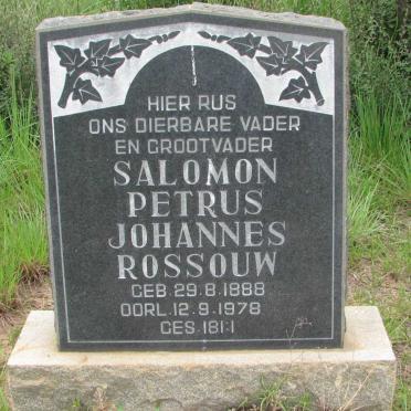 ROSSOUW Salomon Petrus Johannes 1888-1978