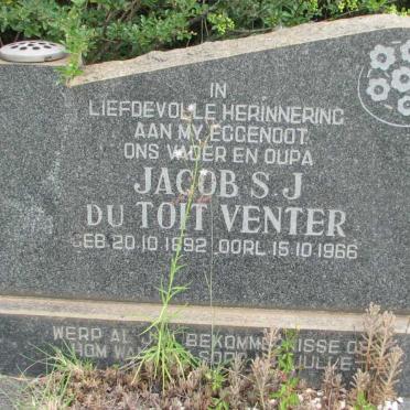 VENTER Jacob S.J. Du Toit 1892-1966