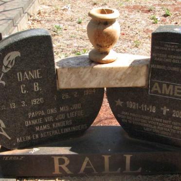 RALL Danie C.B. 1920-1994 &amp; Amelia 1921-2003