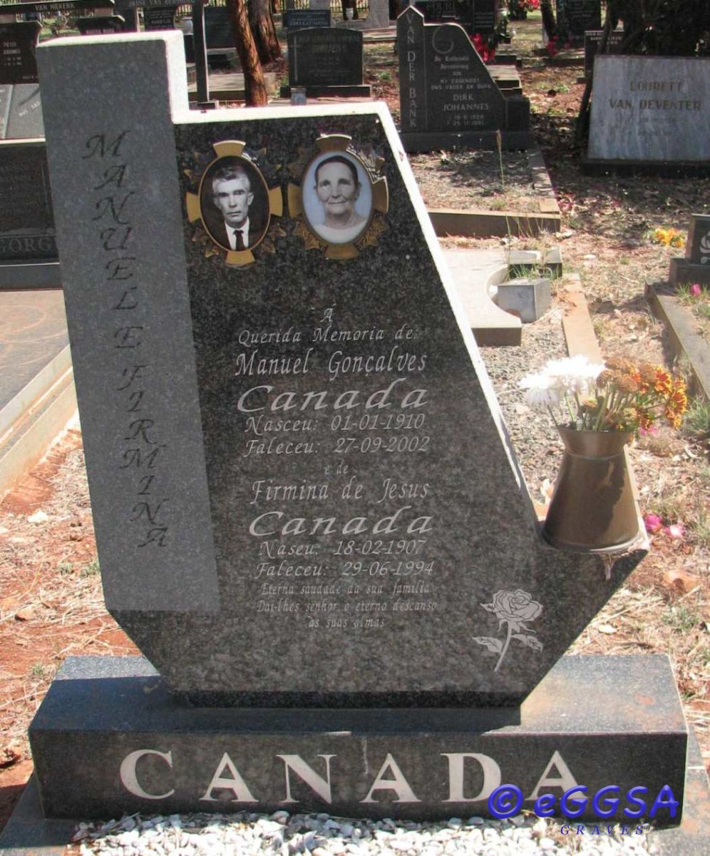 CANADA Manuel Gonçalves1910-2002 &amp; Firmina DE JESUS  1907-1994