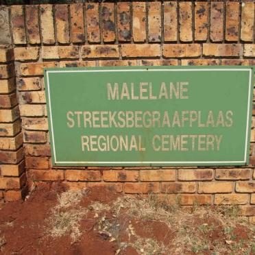 1. Malelane Streeksbegraafplaas - Regional Cemetery