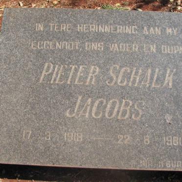 JACOBS Pieter Schalk 1918-1981