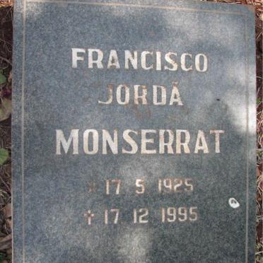 MONSERRAT Francisco Jordâ 1925-1995