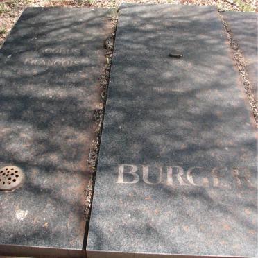 BURGER Jacobus Francois 1897-1971 &amp; Hedwig BAM 1900-1979