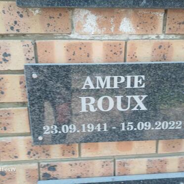 ROUX Ampie 1941-2022