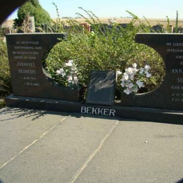BEKKER Johannes Francois &amp; Anna Jacoba Susanna HENRICO
