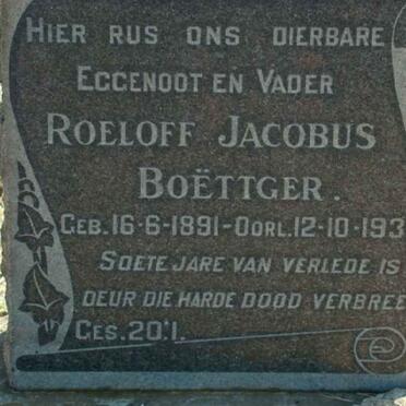 BOETTGER Roeloff Jacobus 1891-1935